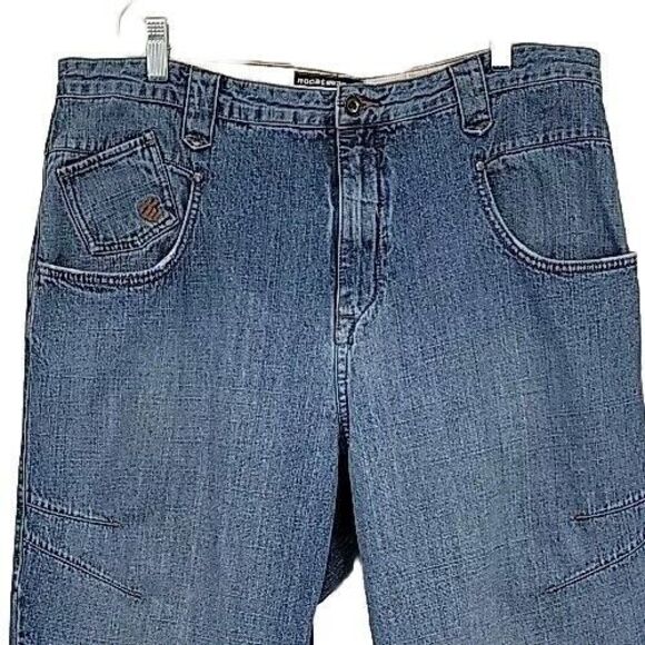 Rocawear Mens Jeans Size 38x34 100% Cotton Wide Leg Y2K Vintage Streetwear - Picture 2 of 9